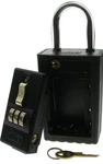 Nuset 3-ALPHA Combination Lockbox, Keyed Shackle, To Z Dials New. Fixed Price $13.09.