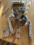 Emtek Ribbon & Reed Passage Levers. Right Left Handed.. Fixed Price $65.00.