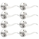Gobekor 8 Pack Single Dummy Door Levers Right Handed Brushed Nic.... Fixed Price $57.21.