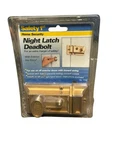 Deadbolt Lock With Night Latch Safety 1ST Single Cylinder New Old Stock 1994. Fixed Price $15.99.