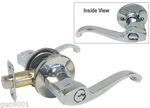 Entry Entrance Polished Chrome Keyed Lever Handle Door Kwikset Keyway Locks. Fixed Price $16.99.