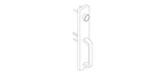 Escutcheon Night Latch Pull Trim, Less Cylinder (requires 1-1/4 Mortise. Fixed Price $228.07.