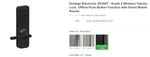 $750 New Schlage XE360-T Electronic Series Tubular Lock Smart Phone Reader. Fixed Price $180.00.