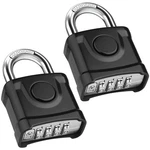Diyife 2X Large Black 4-DIGIT Combination Padlock Weatherproof Outdoor Security. Fixed Price $49.87.
