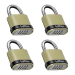 Outdoor Combination Heavy Duty Weatherproof Padlock 4 Pack Re. Fixed Price $49.99.