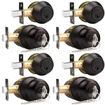 Probrico Oil Rubbed Bronze Door Knobs With Single Cylinder Deadbolts Exterior,. Fixed Price $73.32.