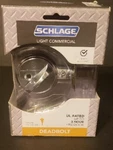 New Schlage Light Commercial Deadbolt Satin Chrome Fire Rated B60N 626 KA4. Fixed Price $40.31.