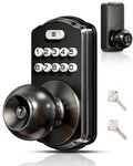 Veise Keypad Door Knob Lock, Keyless Entry Digital With Matte Black. Fixed Price $69.59.