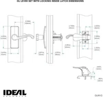 Ideal Security Gl Lever Handle Set For Storm Doors Screen Bright Brass. Fixed Price $57.44.
