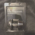 Pro Essentials Stainless Steel Deadbolt Lock. Fixed Price $6.99.