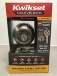 Kwikset 99800-123 Smartkey Satin Nickel Metal Deadbolt. Fixed Price $29.79.