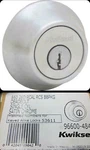 Kwikset Satin Chrome Adjustable Latch Single Cylinder Deadbolt 660 26D Rcal Rcs. Fixed Price $14.00.
