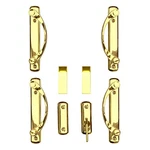 Andersen Newbury 4 Panel Gliding Door Hardware Set Bright Brass. Fixed Price $874.35.