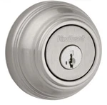 Kwikset Single Cylinder Deadbolt Smartkey & Microban Satin Nickel 99800-123. Fixed Price $18.00.