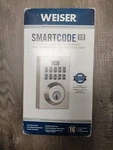 Weiser Smartcode 10 Satin Nickel Keyless Entry Electronic Deadbolt. Fixed Price $130.99.