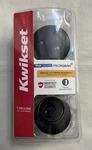 Kwikset Black Single Cylinder Deadbolt New Microban Smartkey Security 96600-710. Fixed Price $16.19.