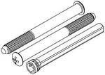 Kwikset 81691-3 Thick Door Screw Pack For Single Cylinder Deadbolts Bright Bras. Fixed Price $26.72.