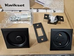 Kwikset 335 514 Sqt Pckt Dr Lck Iron Black-polished Privacy Pocket Door Lock. Fixed Price $19.99.
