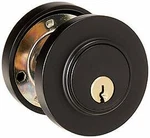 Baldwin 8244190 Contemporary Style Deadbolt For 2-1/8" Door Prep, Satin Bla. Fixed Price $167.07.