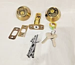 Master Lock DSO0705 Keyed Deadbolt, Antique Brass. Fixed Price $29.99.