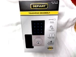 Defiant Square Electronic Entry Door Touchpad Deadbolt Lock Satin Nickel. Fixed Price $45.00.