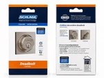 Schlage B60 619 Deadbolt Century Trim Keyed Highest Security Satin Nickel. Fixed Price $35.00.