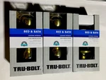 Tru-bolt Bed & Bath Locking Interior Easy Installation Lot Of 3. Fixed Price $34.99.