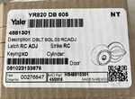 Yale #YR820 605 Deadbolt Sgl 03 Rcadj #4881301 Brass. Fixed Price $22.95.