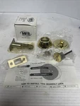 Mfs Supply Deadbolt Door Lock Assembly Keys 35453 Polished Brass New Open Box. Fixed Price $13.00.