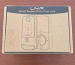 Keyless Entry Door Lock, Uyf Deadbolt With Touchscreen Keypads, Front. Fixed Price $39.12.