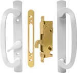 Lwzh White Sliding Patio Door Handle Set With Keyless Lock, Reversible. Fixed Price $45.99.