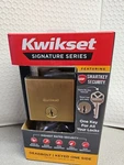 Kwikset Downtown Square Deadbolt Lock Satin Brass Smartkey 92580-033 Single Cyl. Fixed Price $24.95.