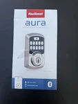 Kwikset Aura Bluetooth Keypad Smart Lock, 250 Codes, Satin Nickel. Fixed Price $56.35.