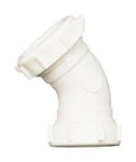 Plumb Pak PP55-7W Poly White 45 Deg. Drain Pipe Elbow 1-1/2 Dia. In. Slip Joint. Fixed Price $8.82.