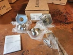 Baldwin Ellipse Non-turning Two-sided Dummy Door Knob Set With Arch Rose Satin. Fixed Price $54.99.