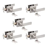 Probrico 5 Interior Bedroom Entrance Door Lever Pack, Satin Nickel. Fixed Price $149.24.
