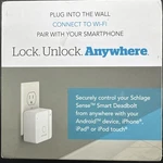 Schlage BR400 Sense Wi-fi Adapter, White (2.4GHZ Wifi Only). Fixed Price $23.99.