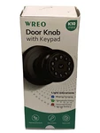 Wreo Door Knob With Keypad Keyless Password Unlock, K10 Mini, Black. Fixed Price $44.99.