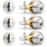 Probrico (3 Keyed Alike (combo Packs) Single Pack, Brushed Nickel. Fixed Price $61.21.