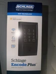 New Schlage Encode Plus Smart Wifi Deadbolt Door Lock Matte Black- BE499WBCEN622. Fixed Price $239.00.