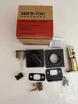 Sure-loc DB201-SMD Modern Solid Brass Single Cylinder Keyed Entry. Fixed Price $31.50.