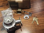 Schlage B562P Double Cylinder Deadbolt, Satin Chrome 626. Fixed Price $75.95.