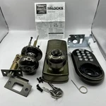 Milocks DKK-02SN Indoor Electronic Touchpad Keyless Entry Lock, Satin. Fixed Price $40.00.