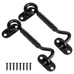 2 Pack 4'' Door Latch Lock Hardware, Stainless Steels Hook And Eye G.... Fixed Price $30.34.