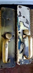 M Art Deco Front Door Brass Plate Sargent Lock Set Handles. Fixed Price $22.37.