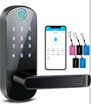Catchface Ttlock Smart Wifi Door Fingerprint, Keypad, Keyless Touch Black. Fixed Price $96.75.