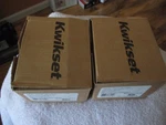 2-PIECE* Kwikset Deadbolt Low Profile Single Cylinder Matte Black 92580-026. Fixed Price $51.00.