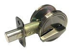Cal-royal ID-801-US5, Antique Brass One-side Deadbolt With Blank Outside Plate. Fixed Price $19.56.