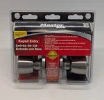 New Master Lock Keyed Entry Satin Nickel Adjustable* Door Knob Kit - Nos 2014. Fixed Price $25.99.