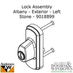 Andersen Albany Exterior Left Stone Lock Assembly 9018899. Fixed Price $70.00.